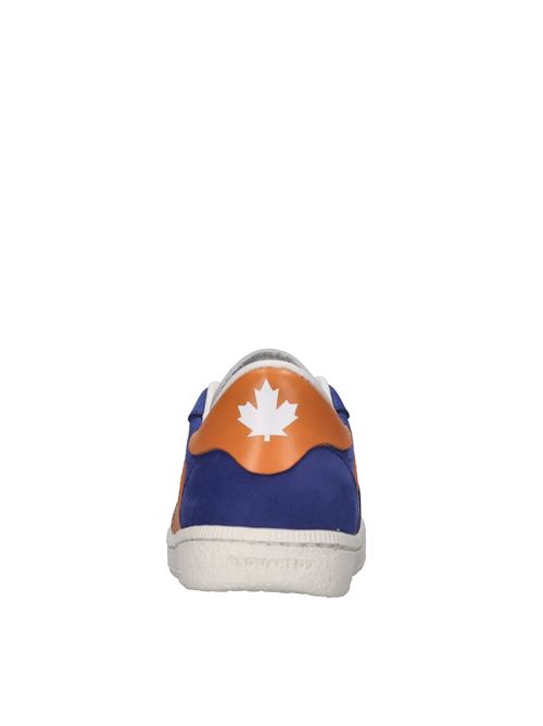 Sneakers in pelle DSQUARED2 | 80133 NABUK/GINEVRABLU-ARANCIO